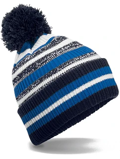 B Pletená čepice s pruhy 53. french blue/white model 22442559 - Beechfield