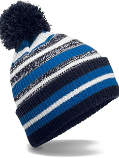 B Pletená čepice s pruhy 53. french blue/white model 22442559 - Beechfield