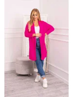 Svetr s netopýřími rukávy růžový model 18978875 - K-Fashion