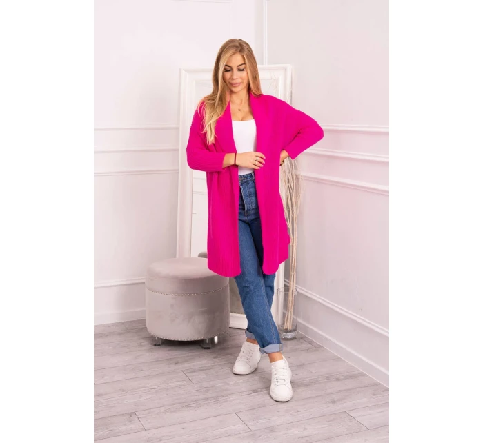 Svetr s netopýřími rukávy růžový model 18978875 - K-Fashion