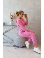 Bavlnená 3dielna sada svetlo ružová