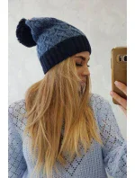 Bibiana fleecová čepice navy model 18751223 - K-Fashion Bibiana fleecová čepice navy model 18751223 - K-Fashion