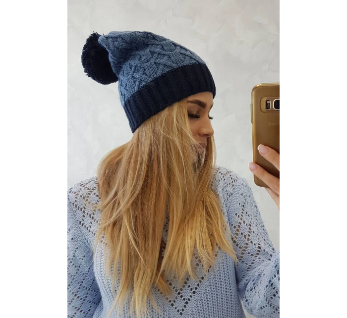 Bibiana fleecová čepice navy model 18751223 - K-Fashion Bibiana fleecová čepice navy model 18751223 - K-Fashion