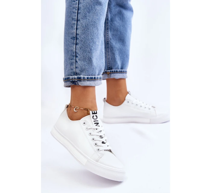 Trampki Damskie Klasyczne Białe Ville