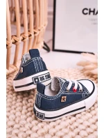Dětské Klasické Tenisky Nízké BIG STAR model 21545373 Tmavě Modré - Big Star Shoes Dětské Klasické Tenisky Nízké BIG STAR model 21545373 Tmavě Modré - Big Star Shoes