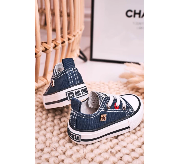 Dětské Klasické Tenisky Nízké BIG STAR model 21545373 Tmavě Modré - Big Star Shoes Dětské Klasické Tenisky Nízké BIG STAR model 21545373 Tmavě Modré - Big Star Shoes