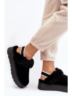 Skórzane Zamszowe Kapcie Damskie Na Platformie Z Futerkiem Czarne Sophienne Skórzane Zamszowe Kapcie Damskie Na Platformie Z Futerkiem Czarne Sophienne