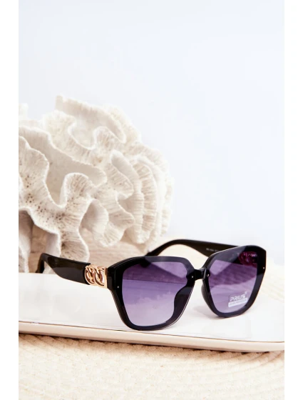 Dámské Sluneční Brýle S Zlatým model 21663520 UV400 Černé - Boto