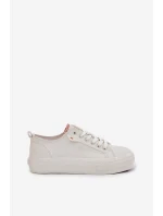 Dámské Tenisky Z Eko Kůže Big Star model 21690713 Světle Béžové - Big Star Shoes Dámské Tenisky Z Eko Kůže Big Star model 21690713 Světle Béžové - Big Star Shoes