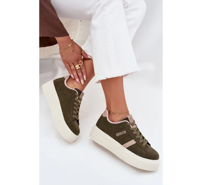 Dámské Tenisky Na Platformě Big Star model 21706261 Zelené - Big Star Shoes