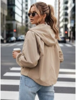 Dámska nadrozmerná bunda CATRAL tmavo béžová FashionStreet TY4190