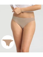 Dámske tangá 2 ks DIM SEAMLESS THONG 2x - DIM - nude
