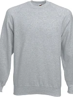 Fruit of the Loom Classic Raglan Sweat – raglánová mikina 16.2216, melírovaná šedá