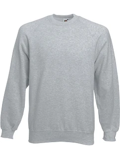 Classic Raglan Sweat mikina heather grey model 22537315 - Fruit of the Loom