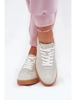 Semišové Nízké Tenisky Dámské Šedé model 21691159 - EVENTO