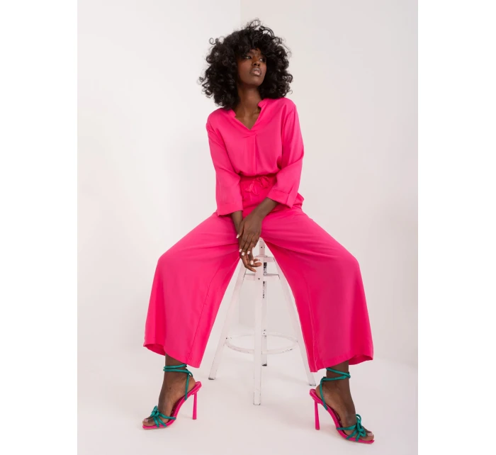 Nohavice D73761M62237D fuchsiová Nohavice D73761M62237D fuchsiová