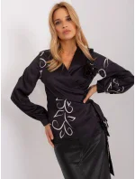 Bluzka LK BZ model 18997384 czarny - FPrice Bluzka LK BZ model 18997384 czarny - FPrice