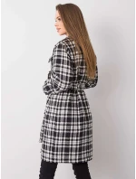 Dámsky kabát LK EN 508342 1.67 čiernobiely