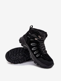 Pánske kožené trekové topánky Big Star HI-POLY SYSTEM - čierne