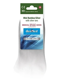 MINI BAMBOO SILVER protišmykové ponožky