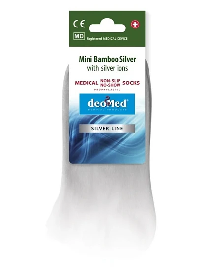 MINI BAMBOO SILVER protišmykové ponožky