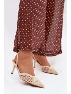 Sandále na podpätku model 224499 Vykročte štýlovo