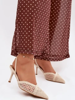 Sandále na podpätku model 224499 Vykročte štýlovo