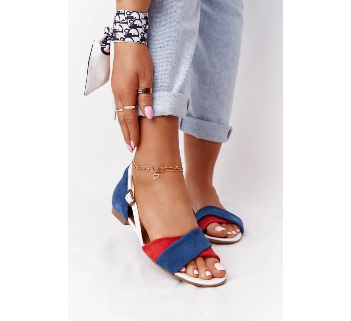 Kožené Sandály  Tmavě model 21551975 - Maciejka