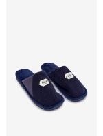 Pánské pantofle s nášivkou tmavě modré model 21793933 - Boto