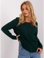 Sweter AT SW model 18955526 ciemny zielony - FPrice