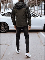 Kurtka męska zimowa z kapturem zielona FashionStreet TX4896