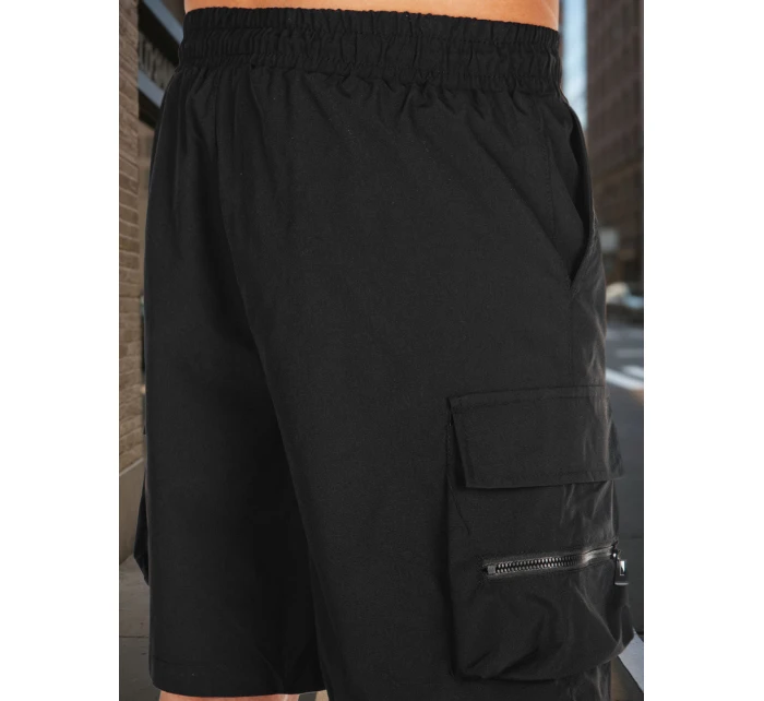 Pánské látkové bojové šortky černé Dstreet model 21988579 - FashionStreet
