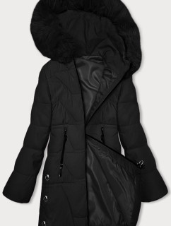Čierna dámska zimná bunda S'west (B8165-1)