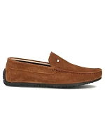 Pánske semišové kožené mokasíny camel Filippo MP923