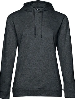B&C #Hoodie /women Dámska mikina s kapucňou 01.W04W heather asphalt