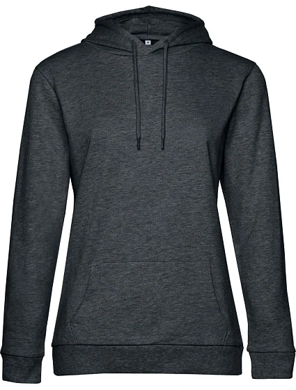 B&C #Hoodie /women Dámska mikina s kapucňou 01.W04W heather asphalt