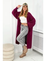 Dlhý sveter tmavo fialová Dlhý sveter tmavo fialová