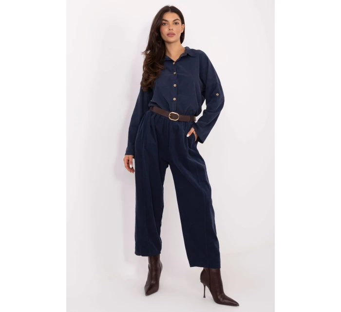 Šnúrové nohavice model 220818 Taliansko Moda