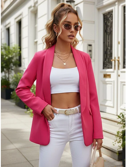 Marynarka damska bez model 22217956 - FashionStreet Marynarka damska bez model 22217956 - FashionStreet