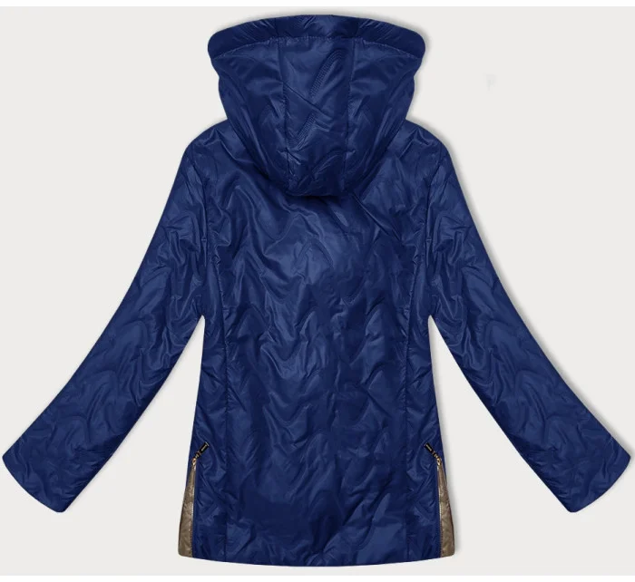 Modrá dámská prošívaná bunda s odepínací kapucí model 20833090 - S'WEST