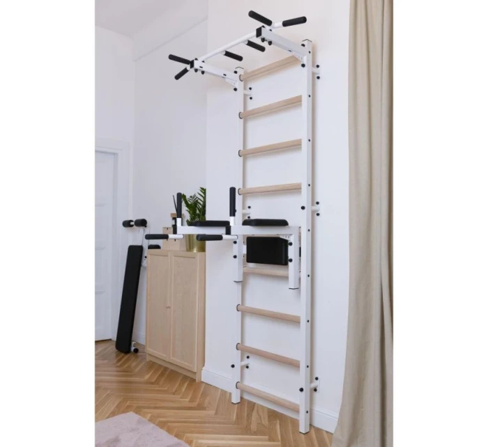 GYMNASTICKÝ REBRÍK S HRAZDOU A ZÁBRADLÍM NA CVIČENIE NA LAVIČKE 722W