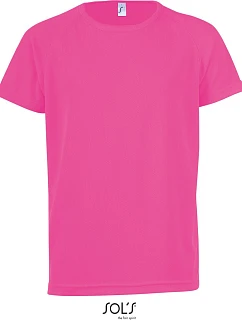SOL'S Sporty Kids Dětské raglánové sportovní tričko model 22524658 neon pink