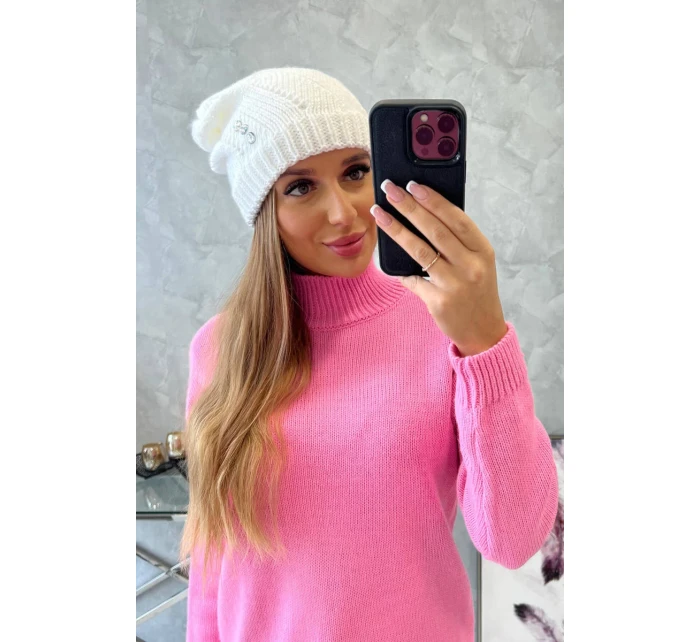 Dámska čiapka Klarysa K394 biela Dámska čiapka Klarysa K394 biela