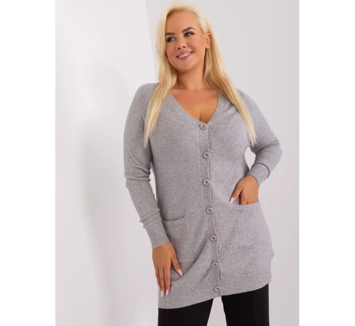 Sweter PM SW model 18909245 szary - FPrice Sweter PM SW model 18909245 szary - FPrice