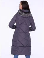 Dámsky kabát BLH818025F tmavošedý - PERSO