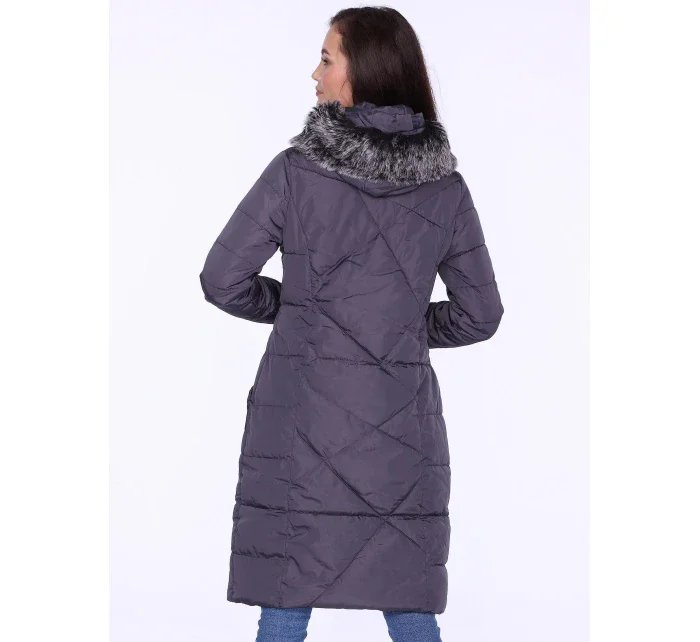 Dámsky kabát BLH818025F tmavošedý - PERSO