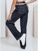 Dámské džíny s širokými nohavicemi tmavě modré Dstreet model 21992549 - FashionStreet Dámské džíny s širokými nohavicemi tmavě modré Dstreet model 21992549 - FashionStreet