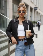 Kurtka przejściowa damska pikowana czarna model 22025111 - FashionStreet