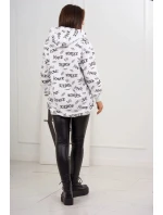 Mikina s nápisy bílá Mikina s nápisy bílá