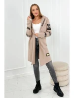 model 18980837 s nápisem tmavě béžová - K-Fashion model 18980837 s nápisem tmavě béžová - K-Fashion